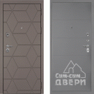 Дверь входная Тетра-181/PR-35, коричнево-серый/серый