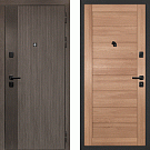 Дверь входная Ривьера/Техно-708, дымчатый камень/миндаль