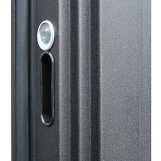 Дверь входная с терморазрывом Айсберг, муар коричневый/венге