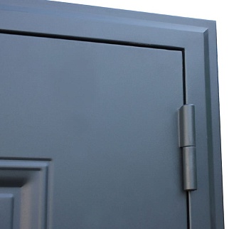Дверь входная Ювентус-2 с зеркалом, муар серый/графит