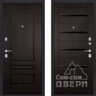 Дверь входная Премиум 116, венге/СБ-14 венге