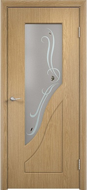 Камила, 800х2000, остекленная (дуб)