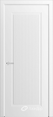 Валенсия-ФП10, фрезерованная дверь неоклассика, эмаль белая