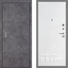 Дверь входная Тетра-126/PR-35, бетон темный/белый