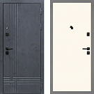 Дверь входная Скандинавия, бетон антрацит/магнолия