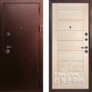 Дверь входная С-3/Панель экошпон Техно-708, металл 1.5 мм, 2 замка, медный антик/капучино