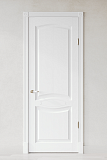 Межкомнатная дверь Элеганс, массив дуба, дуб белый