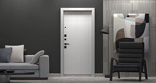 Дверь входная Вертикаль-1, графит/капучино Дверь входная Вертикаль-1, графит/капучино