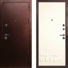 Дверь входная С-3/Гладкая панель ПВХ, металл 1.5 мм, 2 замка, медный антик/магнолия