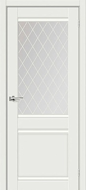 Грация, 800х2000, остекленное (белый)