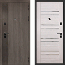 Дверь входная Ривьера/PSK-1, дымчатый камень/ривьера крем