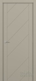 Diagonale, глухая дверь с фрезеровкой, эмаль серый шелк