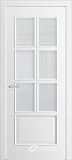 Межкомнатная дверь ДО Аврора-2, стекло сатин (эмаль белая)