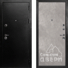 Дверь входная С-1/Гладкая панель ПВХ, металл 1.5 мм, 2 замка, титан/бетон