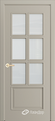 ДО Аврора-2, стекло сатин (эмаль латте)