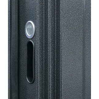 Дверь входная Модерн, антик серебро/венге поперечный