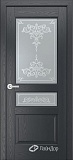 Межкомнатная дверь ДП Калина-К, со стеклом (тон 73)