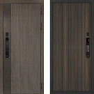 Дверь входная Ривьера с электронным замком, дымчатый камень/эвкалипт африканский