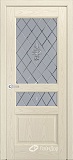 Межкомнатная дверь ДП Калина-К, со стеклом (тон 27)
