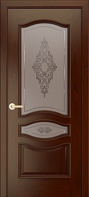 Амелия, 800х2100, остекленное, натуральный шпон (тон 10)