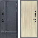 Дверь входная Скандинавия, бетон антрацит/эвкалипт австралийский