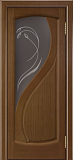 Межкомнатная дверь ДО Новый стиль-2, 800x2100, стекло Ирис, бронза (тон 5)
