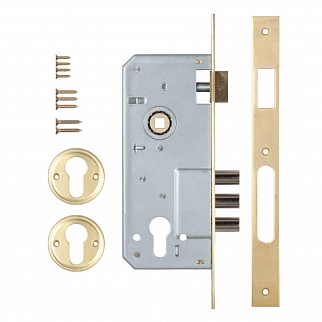 Замок врезной под цилиндр KALE 152/3MR (латунь)