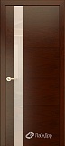 Межкомнатная дверь ДО Камелия К-5, стекло лакобель (тон 10)