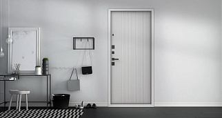 Дверь входная Вертикаль-1, графит/капучино Дверь входная Вертикаль-1, графит/капучино