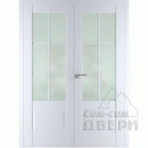 Двухстворчатая распашная дверь 104U (аляска)