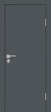 Межкомнатная дверь межкомнатная гладкая матовая P-1 (графит)