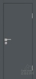 Дверь межкомнатная гладкая матовая P-1 (графит)