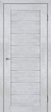 Межкомнатная дверь межкомнатная пленка ПВХ Лайт-08, со стеклом сатинат светлый (бетон снежный)