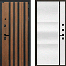 Дверь входная Гранд Антик-114, дуб антик/шагрень белая