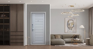 Дверь входная СБ-17, антик серебро/лиственница белая Дверь входная СБ-17, антик серебро/лиственница белая