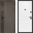 Дверь входная Ривьера/Техно-708, дымчатый камень/белоснежный