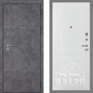 Дверь входная Тетра-126/PR-167, бетон темный/белый
