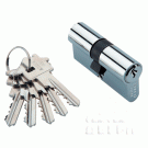 Цилиндр, ключ-ключ CYL 5-60 KEY CHROME