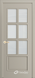 Межкомнатная дверь ДО Аврора-2, стекло сатин (эмаль латте)