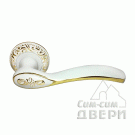 Ручка Morelli CATHERINE MH-36-CLP W/PG (белая эмаль/золото)