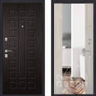 Дверь входная Премиум 183, венге/сосна белая, зеркало XXL