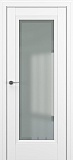 Межкомнатная дверь Неаполь B3, дверь со стеклом (матовый белый)