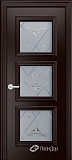 Межкомнатная дверь ДП Грация, со стеклом (тон 12)