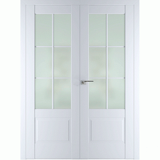 Двухстворчатая распашная дверь 104U (аляска)