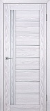 Межкомнатная дверь межкомнатная экошпон Лайт-13, со стеклом сатинат светлый (клен айс)