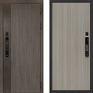 Дверь входная Ривьера с электронным замком, дымчатый камень/эвкалипт португальский