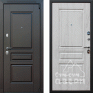 Дверь входная Бостон NEW, венге/сосна белая