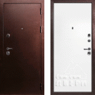 Дверь входная С-3/Гладкая панель экошпон, металл 1.5 мм, 2 замка, медный антик/дуб скай белый