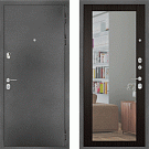 Дверь входная Премиум SB, антик серебро/венге, зеркало Стандарт