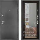 Дверь входная Премиум SB, антик серебро/венге, зеркало Стандарт